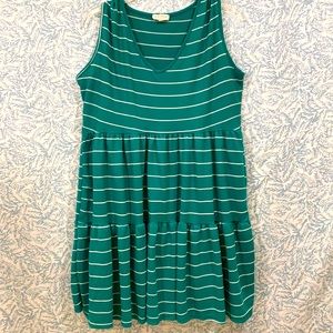 Green stripe sundress